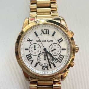 MICHAEL KORS Unisex Gold Cooper Watch -MK8345